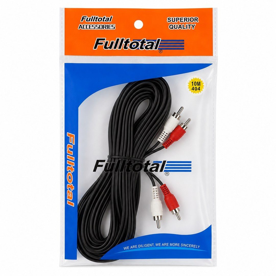 Cable RCA Doble M-M 10m Fulltotal
