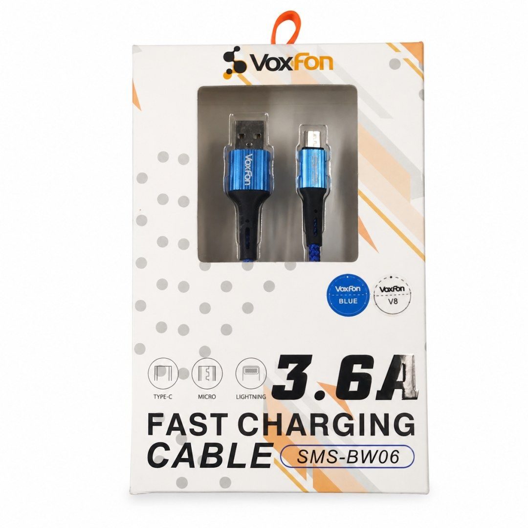 Cable USB a Micro USB 3.6A Voxfon (SMS-BW06)