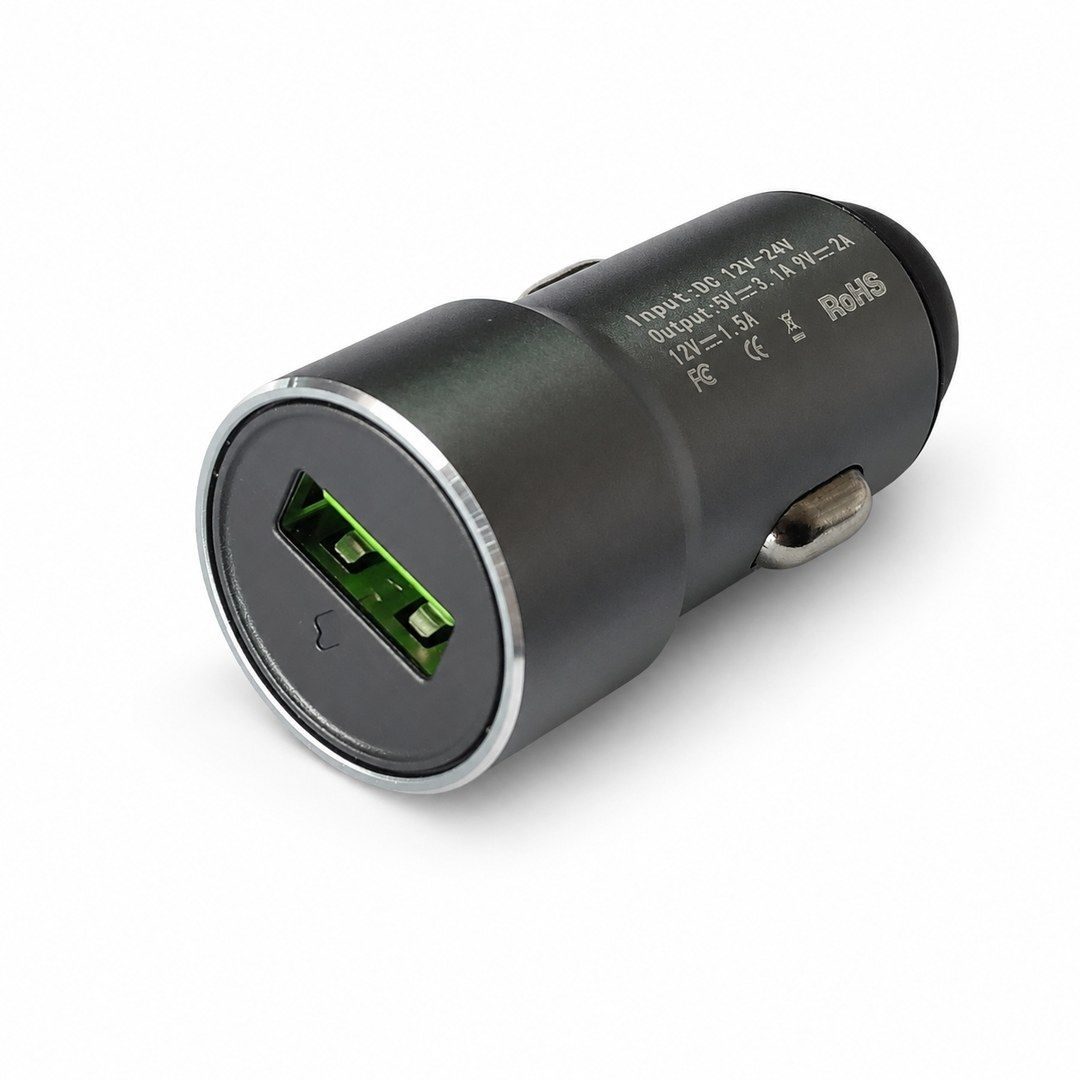Cargador USB Auto Tecnocel 5V-3.1A _ 9V-2A
