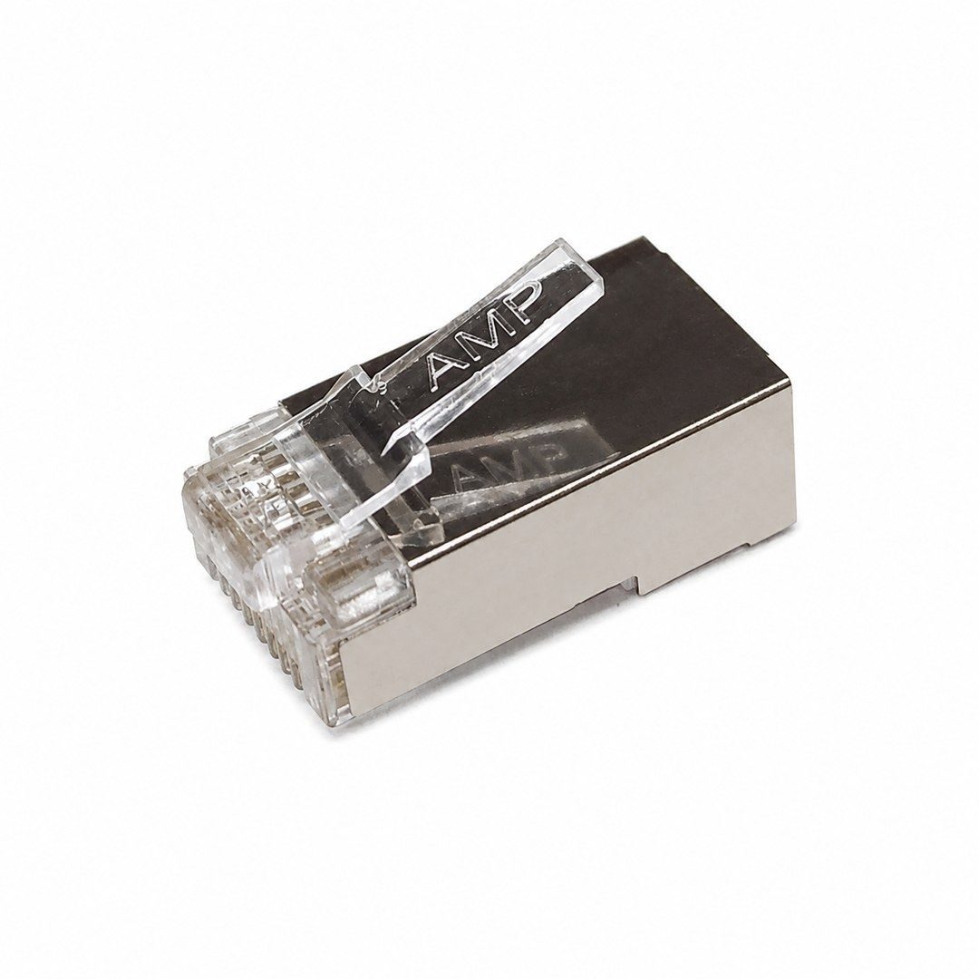 Conector Red RJ45 CAT6 Blindada AMP