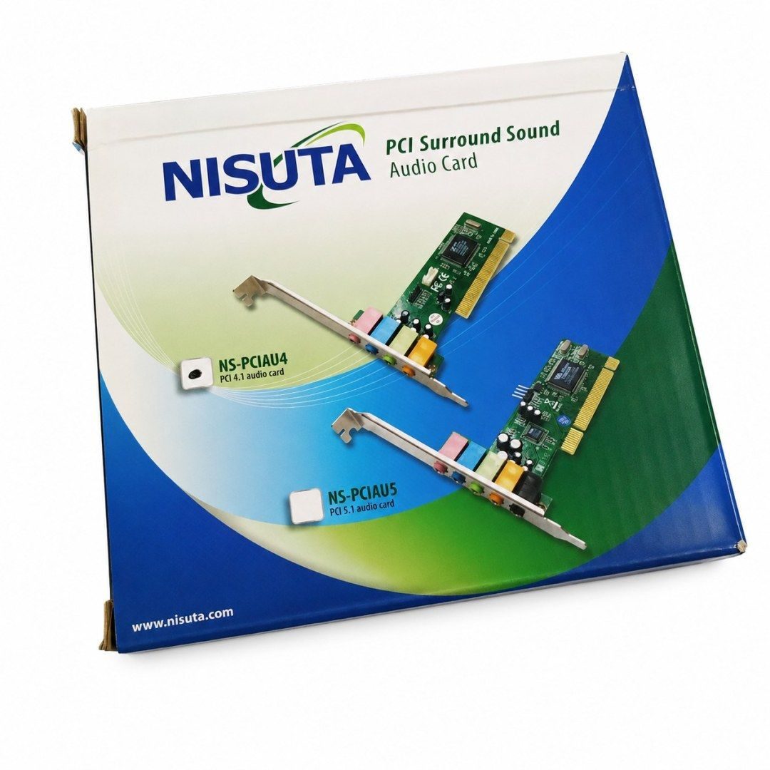 Placa PCI de Sonido - Nisuta NS-PCIAU4