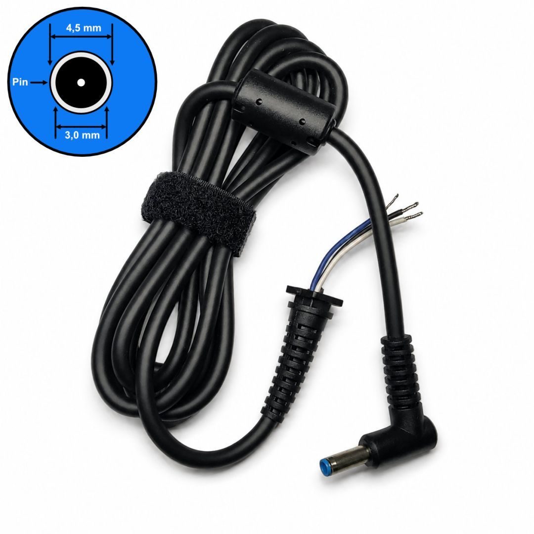 Cable cargador 4530 (repuesto) Pin azul HP 90W