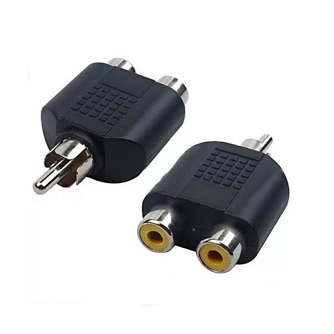 Adaptador RCA x2 a RCA F/M