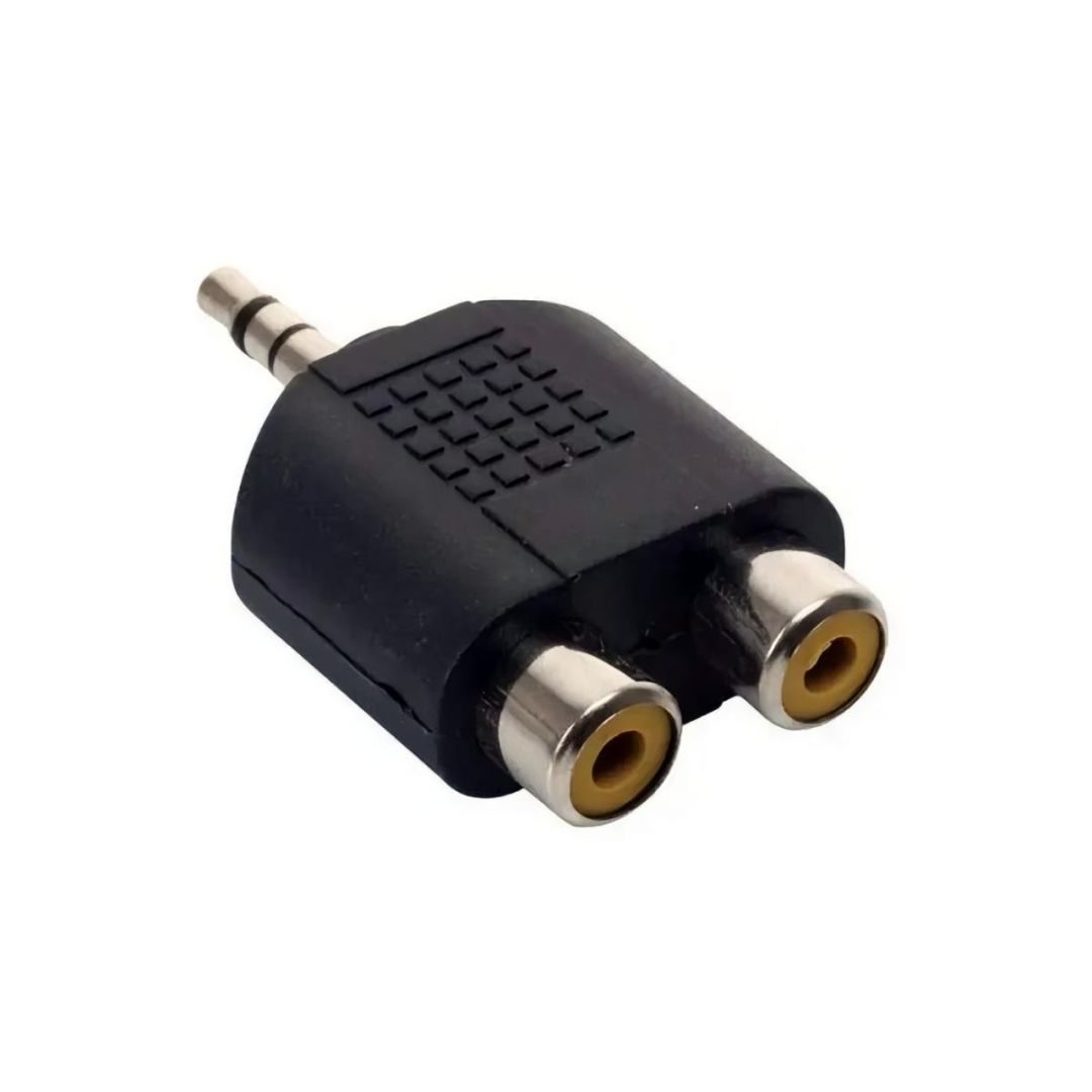 Adaptador RCA x2 a Plug 3.5 F/M