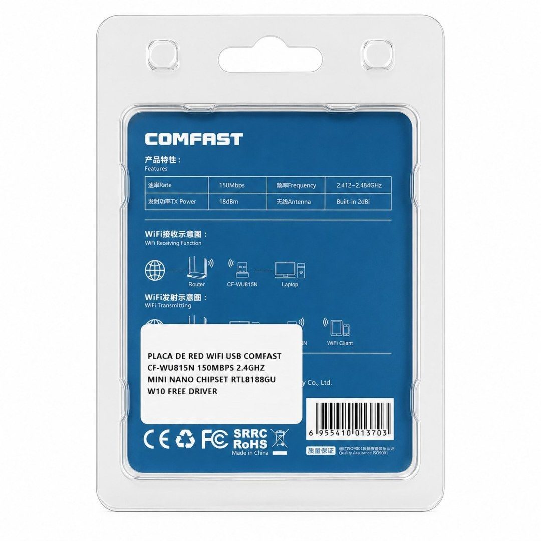 Red USB Wifi Comfast CF-WU815N (150Mbps) - imagen 2