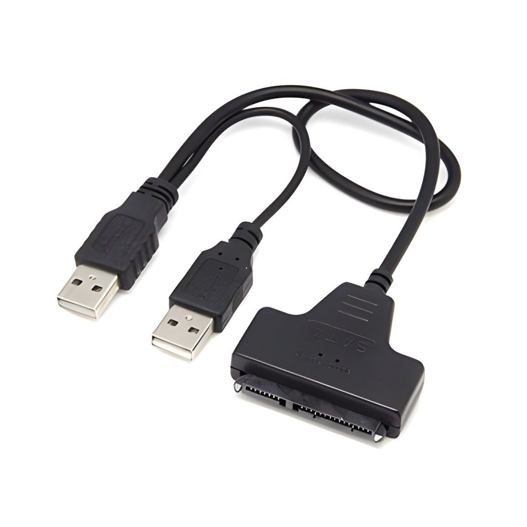 Adaptador USB a SATA 2.0 (doble USB)