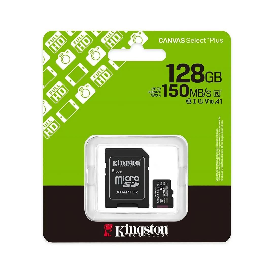 Memoria MicroSD 128 Gb Kingston Class 10 (150 Mb/s)