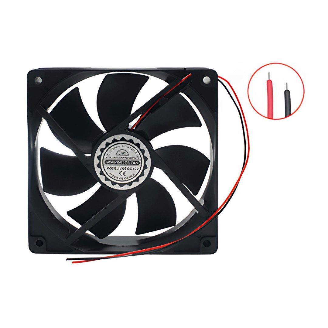 Cooler 120mm x 25mm (12V, 0.12A, 1500 rpm, s/conector)