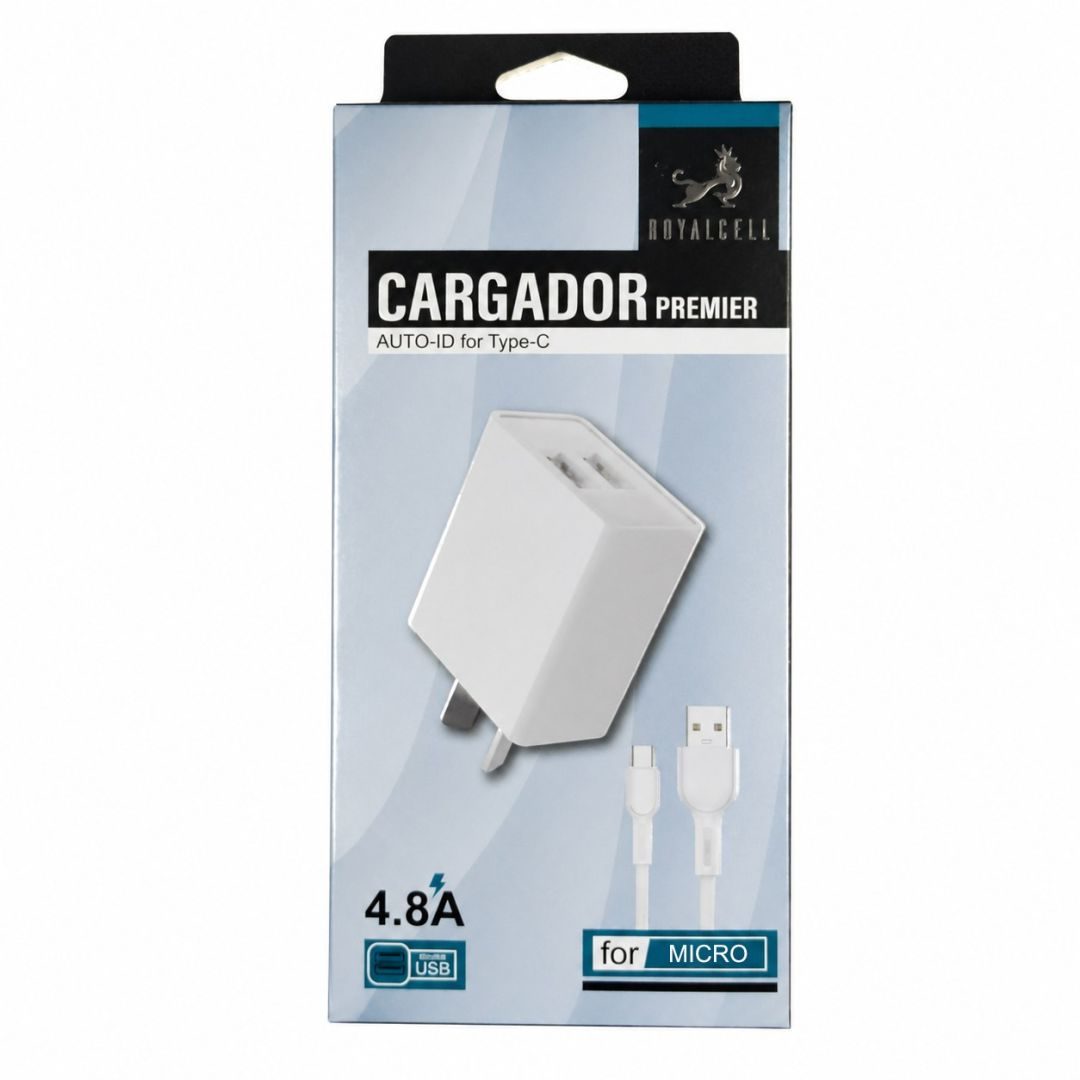 Cargador USB Micro 4,8A Royalcell